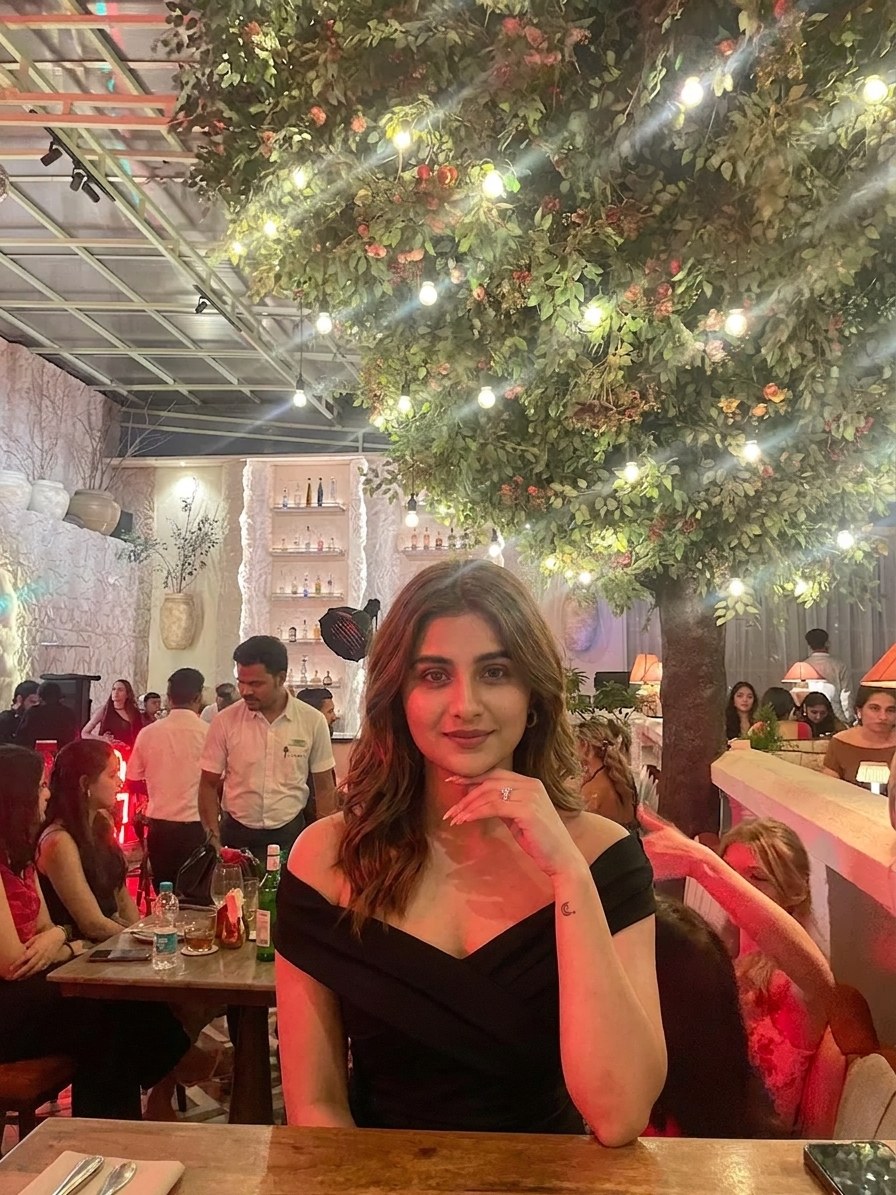 Aaruhi at a Mumbai restaurant
